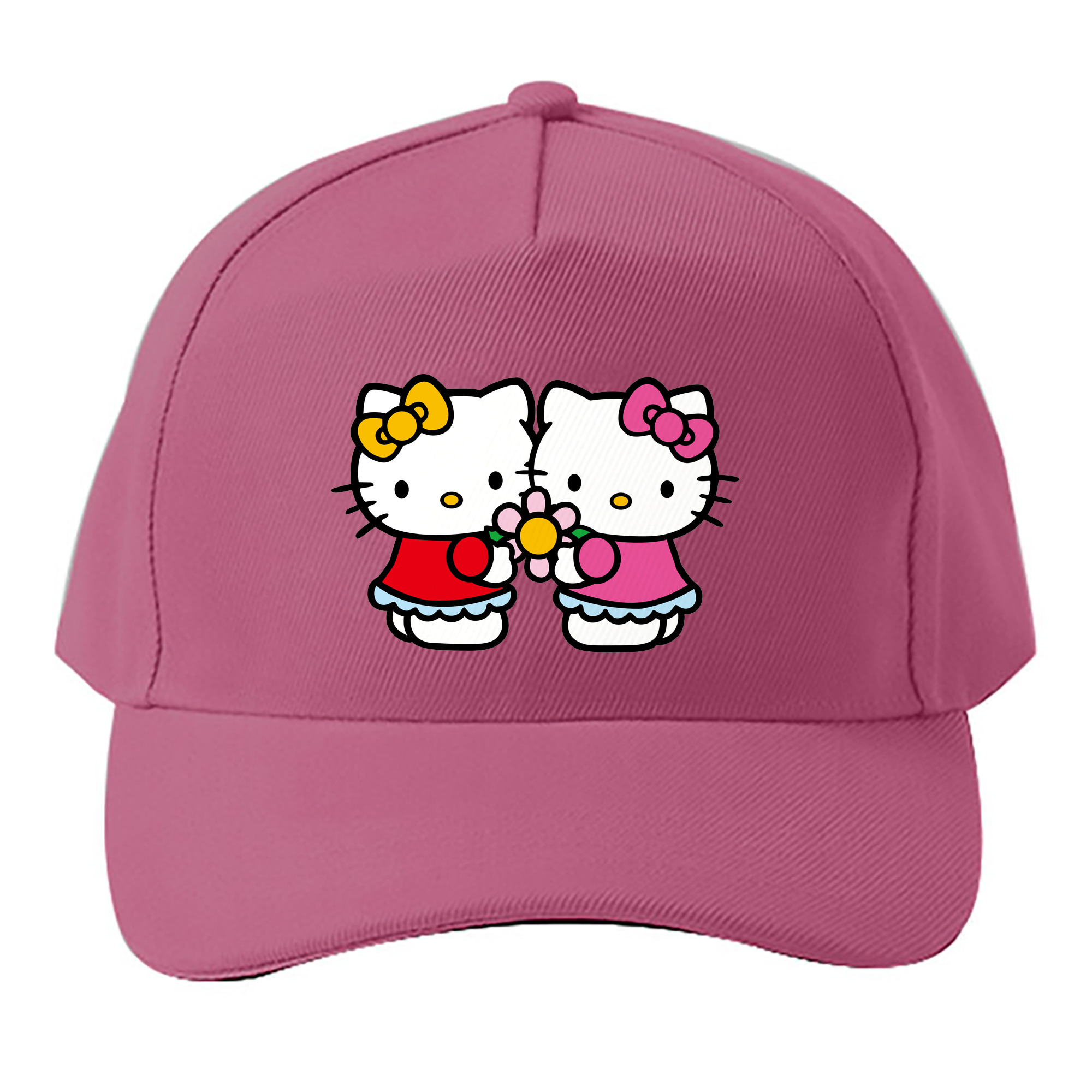（画像用） Hello Kitty ハローキティ ベースボールキャップ 綿100％ 男女兼用 帽子 スポーツ